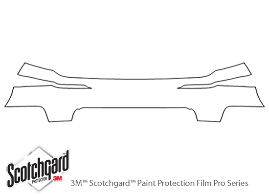 Tesla Model 3 2018-2023 3M Clear Bra Door Cup Paint Protection Kit Diagram