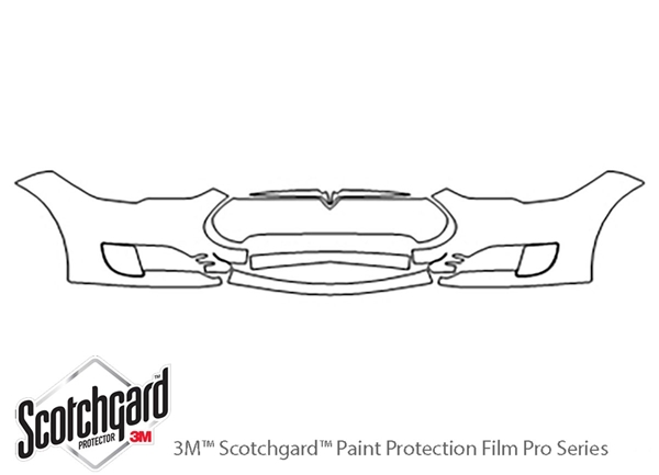 ##LONGDESCRIPTIONNAME2## 3M Clear Bra Bumper Paint Protection Kit Diagram