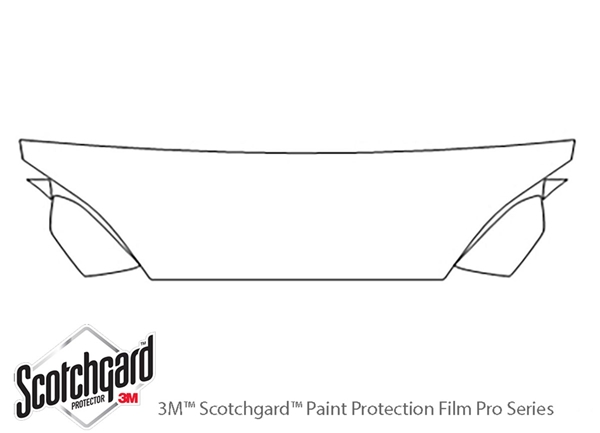 ##LONGDESCRIPTIONNAME2## 3M Clear Bra Hood Paint Protection Kit Diagram