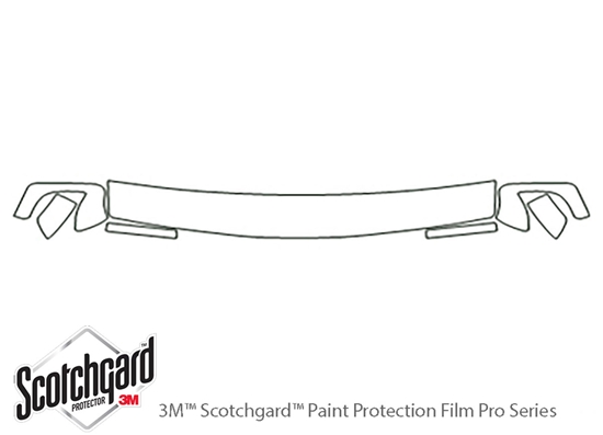 Toyota 4Runner 1996-1998 3M Clear Bra Hood Paint Protection Kit Diagram