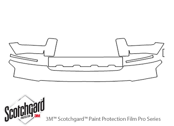 ##LONGDESCRIPTIONNAME2## 3M Clear Bra Bumper Paint Protection Kit Diagram