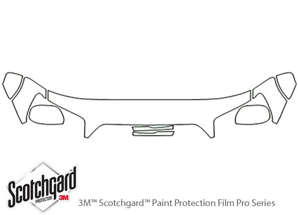 ##LONGDESCRIPTIONNAME2## 3M Clear Bra Hood Paint Protection Kit Diagram