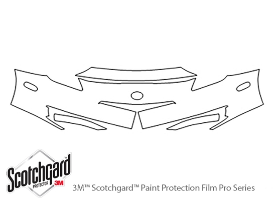 Toyota Celica 2003-2005 3M Clear Bra Bumper Paint Protection Kit Diagram