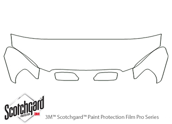 ##LONGDESCRIPTIONNAME2## 3M Clear Bra Hood Paint Protection Kit Diagram