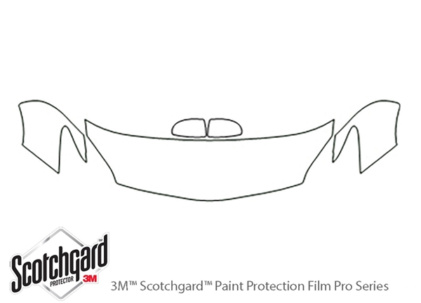 ##LONGDESCRIPTIONNAME2## 3M Clear Bra Hood Paint Protection Kit Diagram