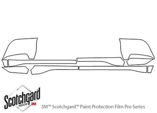 Toyota Rav4 2019-2024 3M Clear Bra Door Cup Paint Protection Kit Diagram