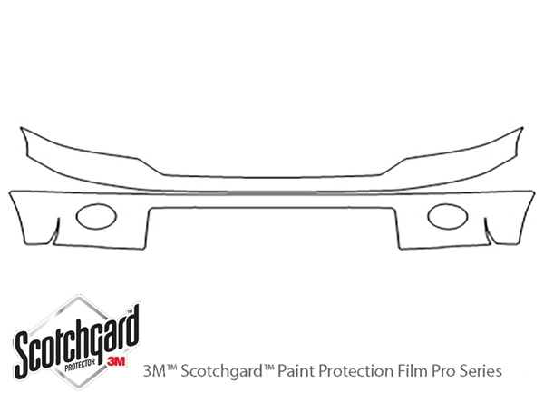 ##LONGDESCRIPTIONNAME2## 3M Clear Bra Bumper Paint Protection Kit Diagram