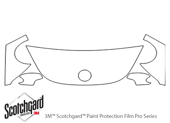 Volkswagen Beetle 1998-2005 3M Clear Bra Hood Paint Protection Kit Diagram