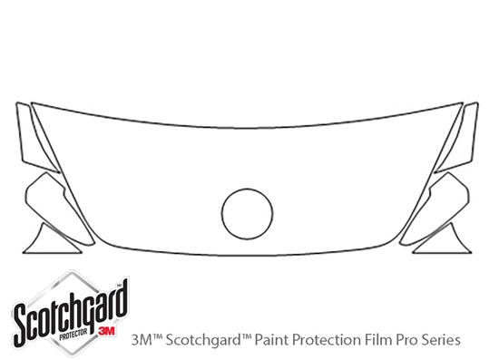 Volkswagen Beetle 2018-2018 3M Clear Bra Hood Paint Protection Kit Diagram