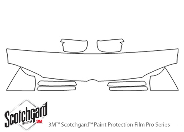 ##LONGDESCRIPTIONNAME2## 3M Clear Bra Hood Paint Protection Kit Diagram