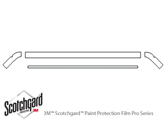 Volkswagen Golf 1985-1992 3M Clear Bra Hood Paint Protection Kit Diagram