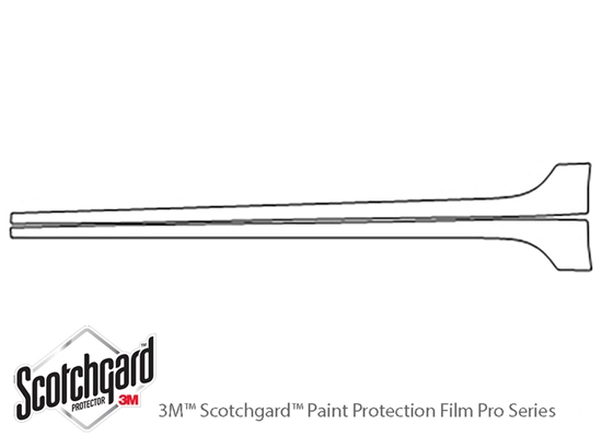 Volkswagen Jetta 2010-2017 3M Clear Bra Door Cup Paint Protection Kit Diagram