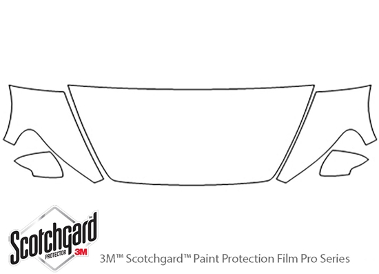 Volvo C30 2008-2010 3M Clear Bra Hood Paint Protection Kit Diagram