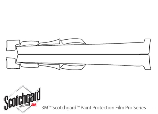 Volvo C30 2011-2013 3M Clear Bra Door Cup Paint Protection Kit Diagram