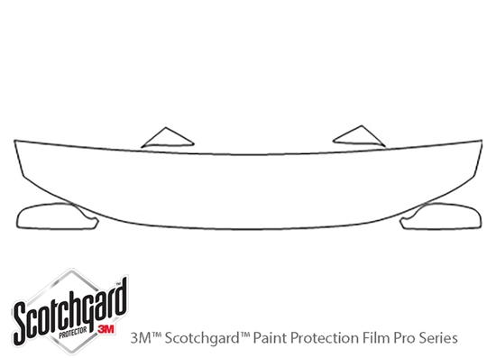 Volvo V70 2001-2004 3M Clear Bra Hood Paint Protection Kit Diagram