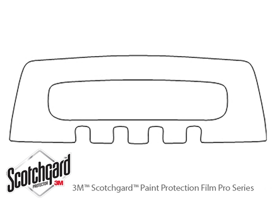 Volvo XC70 2006-2007 3M Clear Bra Bumper Paint Protection Kit Diagram