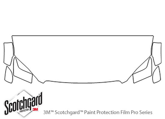 Volvo XC90 2016-2024 3M Clear Bra Hood Paint Protection Kit Diagram