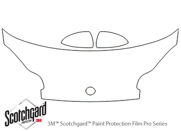 ##LONGDESCRIPTIONNAME2## 3M Clear Bra Hood Paint Protection Kit Diagram