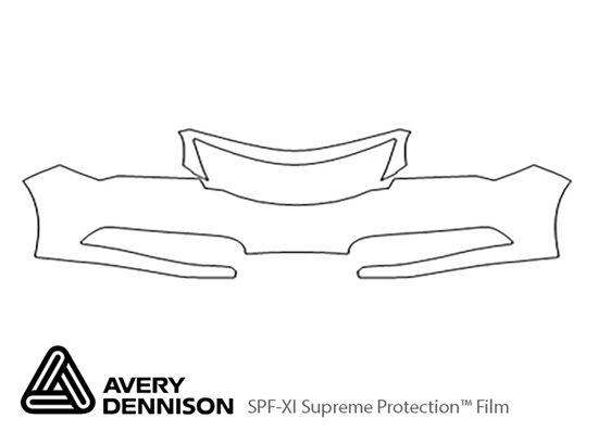 Acura ILX 2013-2015 Avery Dennison Clear Bra Bumper Paint Protection Kit Diagram