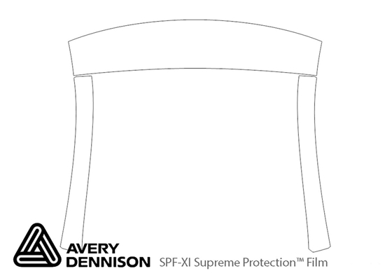 Acura ILX 2013-2015 Avery Dennison Clear Bra Door Cup Paint Protection Kit Diagram