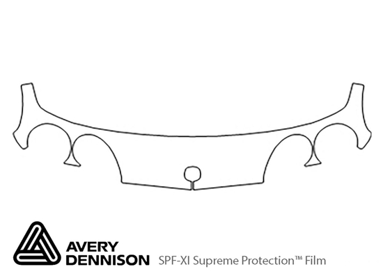 Acura Integra 1998-2001 Avery Dennison Clear Bra Bumper Paint Protection Kit Diagram