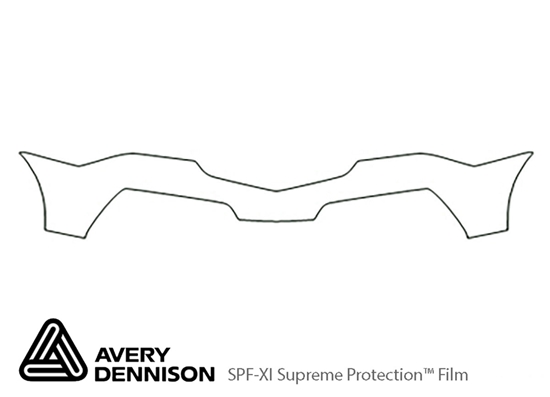 Acura MDX 2010-2013 Avery Dennison Clear Bra Bumper Paint Protection Kit Diagram