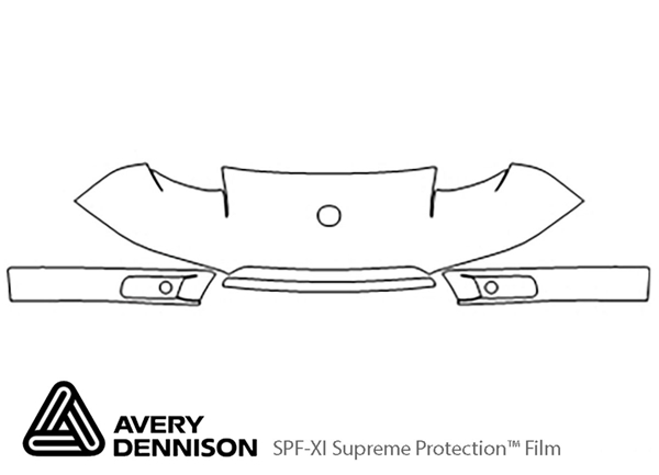 ##LONGDESCRIPTIONNAME2## Avery Dennison Clear Bra Bumper Paint Protection Kit Diagram