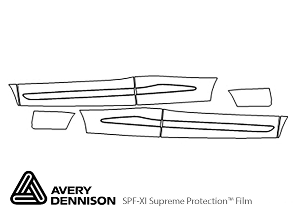 ##LONGDESCRIPTIONNAME2## Avery Dennison Clear Bra Door Cup Paint Protection Kit Diagram