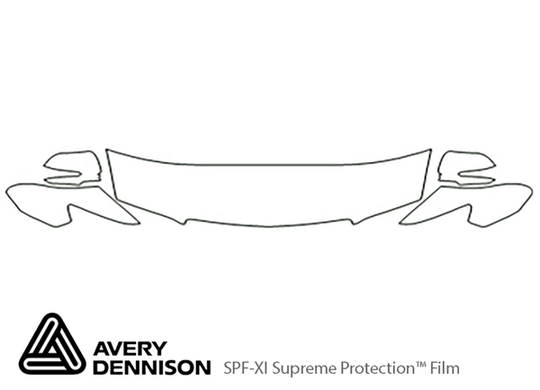 ##LONGDESCRIPTIONNAME2## Avery Dennison Clear Bra Hood Paint Protection Kit Diagram