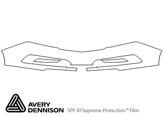 Acura ZDX 2010-2013 Avery Dennison Clear Bra Bumper Paint Protection Kit Diagram