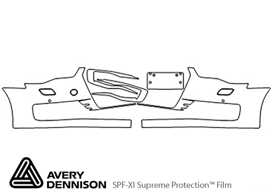 Audi A6 2016-2024 Avery Dennison Clear Bra Bumper Paint Protection Kit Diagram