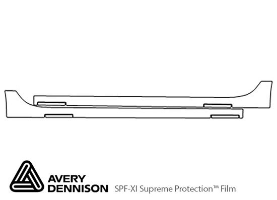 Audi A7 2012-2015 Avery Dennison Clear Bra Door Cup Paint Protection Kit Diagram