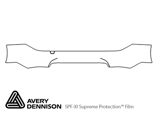 Audi A7 2019-2024 Avery Dennison Clear Bra Door Cup Paint Protection Kit Diagram