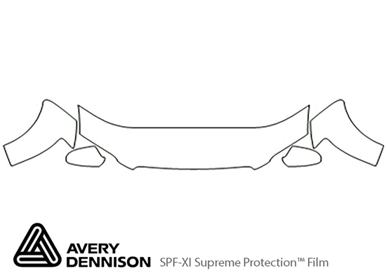 Audi A8 2006-2010 Avery Dennison Clear Bra Hood Paint Protection Kit Diagram