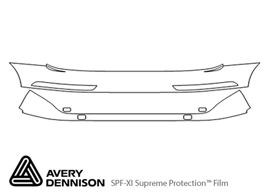 Audi Q3 2016-2018 Avery Dennison Clear Bra Door Cup Paint Protection Kit Diagram