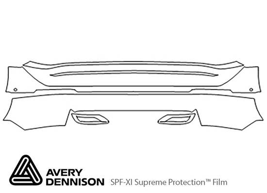 Audi Q8 2019-2023 Avery Dennison Clear Bra Door Cup Paint Protection Kit Diagram