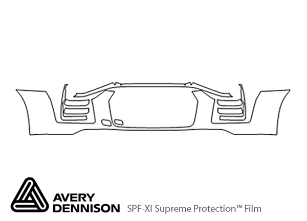 ##LONGDESCRIPTIONNAME2## Avery Dennison Clear Bra Bumper Paint Protection Kit Diagram