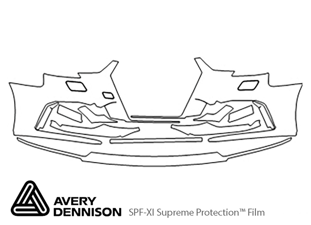 ##LONGDESCRIPTIONNAME2## Avery Dennison Clear Bra Bumper Paint Protection Kit Diagram