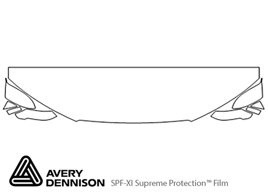 Audi RS7 2014-2015 Avery Dennison Clear Bra Hood Paint Protection Kit Diagram