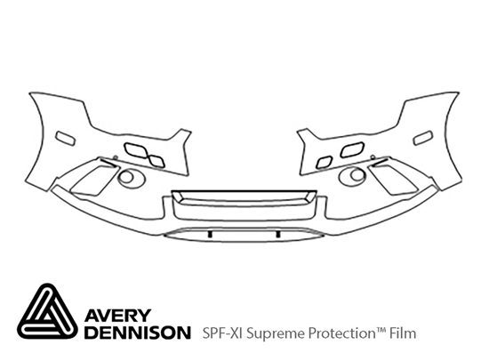 Audi RS7 2016-2018 Avery Dennison Clear Bra Bumper Paint Protection Kit Diagram