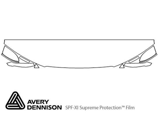 Audi RS7 2016-2022 Avery Dennison Clear Bra Hood Paint Protection Kit Diagram