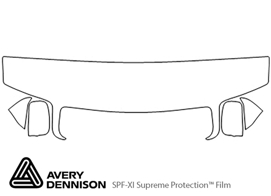 Audi S4 2000-2004 Avery Dennison Clear Bra Hood Paint Protection Kit Diagram