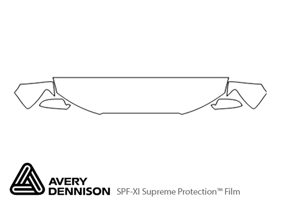 Audi S5 2013-2015 Avery Dennison Clear Bra Hood Paint Protection Kit Diagram