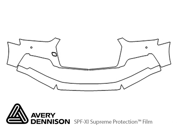 ##LONGDESCRIPTIONNAME2## Avery Dennison Clear Bra Bumper Paint Protection Kit Diagram