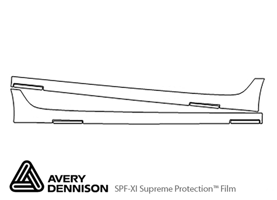 Audi S6 2016-2018 Avery Dennison Clear Bra Door Cup Paint Protection Kit Diagram