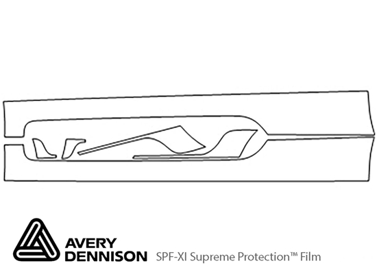 Audi TT 2008-2013 Avery Dennison Clear Bra Door Cup Paint Protection Kit Diagram