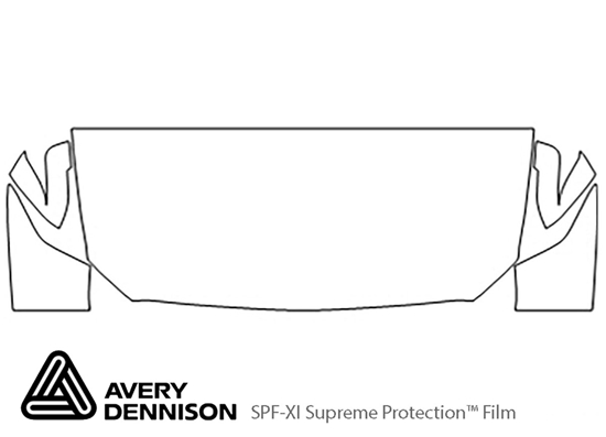 BMW 2-Series 2014-2016 Avery Dennison Clear Bra Hood Paint Protection Kit Diagram