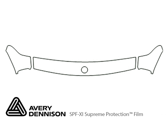 BMW 3-Series 1985-1992 Avery Dennison Clear Bra Hood Paint Protection Kit Diagram