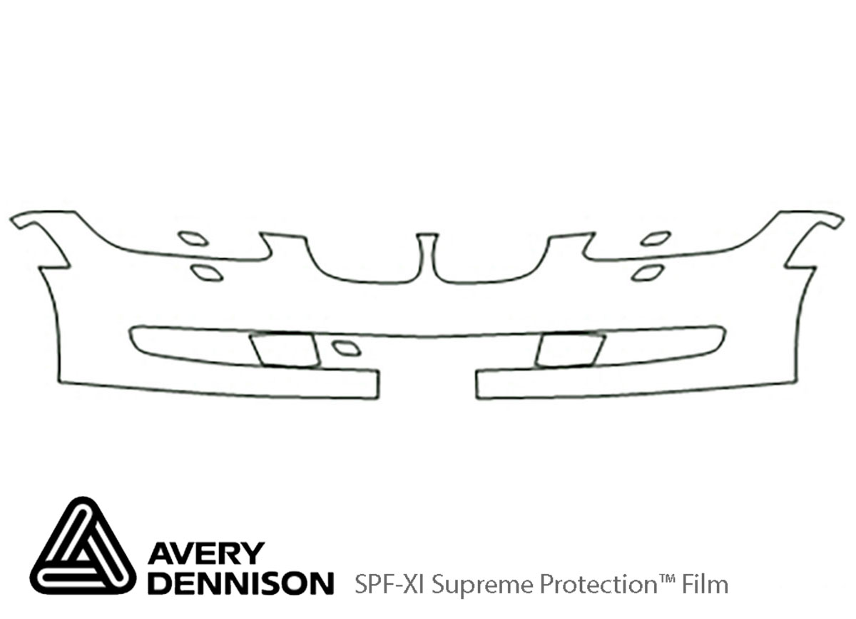 ##LONGDESCRIPTIONNAME2## Avery Dennison Clear Bra Bumper Paint Protection Kit Diagram