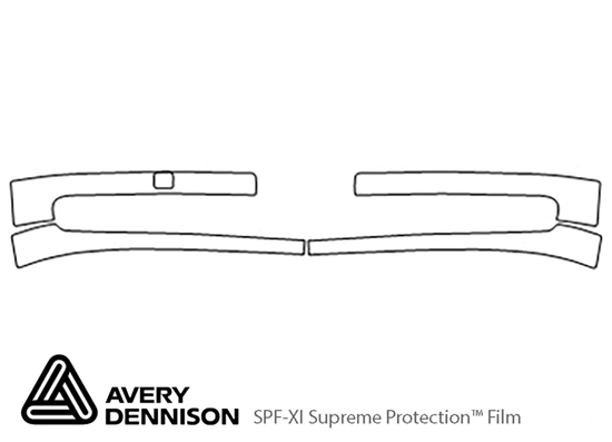 BMW 5-Series 1997-2000 Avery Dennison Clear Bra Bumper Paint Protection Kit Diagram